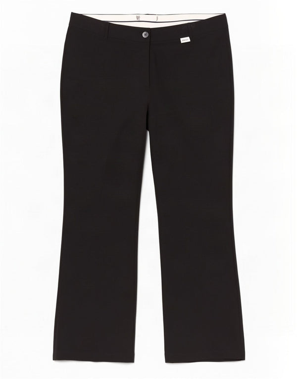 Marks & Spencer Damen-Anzughose mit hoher Taille, UK 18, XL, W38, L30, Schwarz
