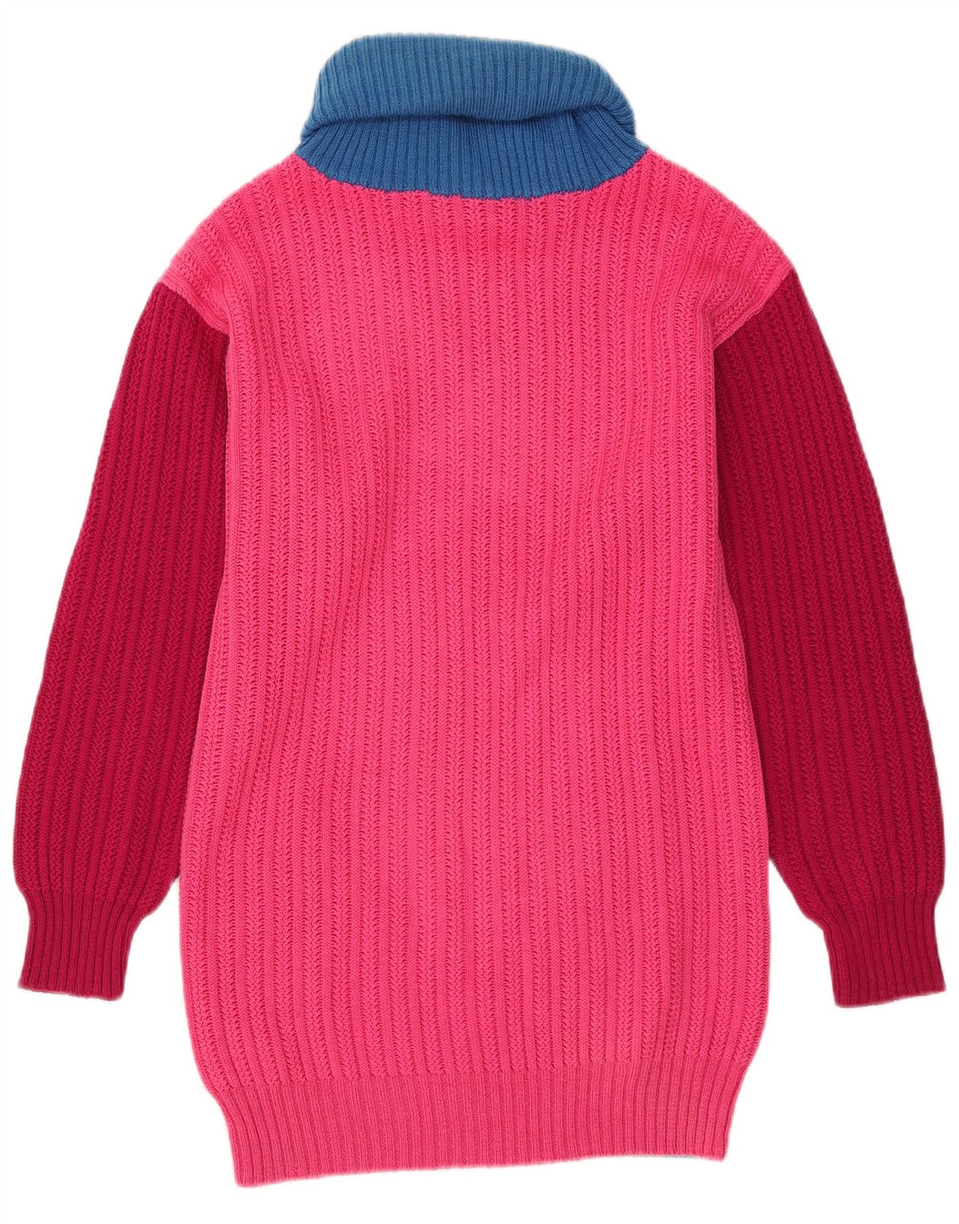 VINTAGE Womens Roll Neck Jumper Sweater UK 12 Medium Multicoloured