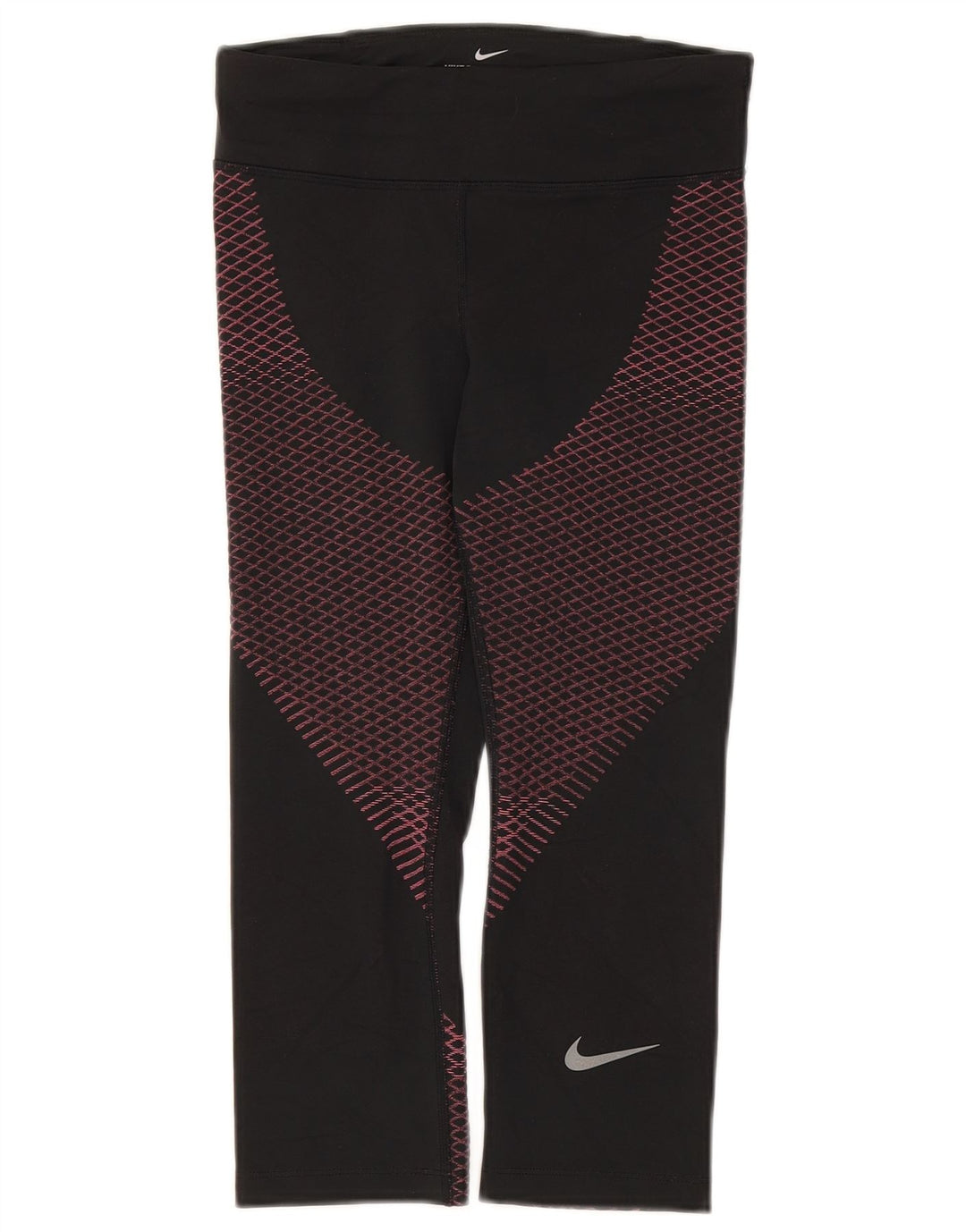 Nike Damen Dri Fit Capri-Leggings, Größe S, Größe S, schwarz, geometrisch, Polyester