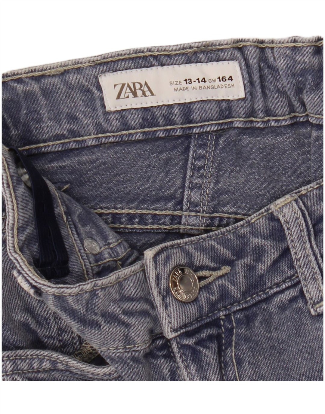 Lockere Jeans für Mädchen von ZARA, 13–14 Jahre, W26, L27, Marineblau