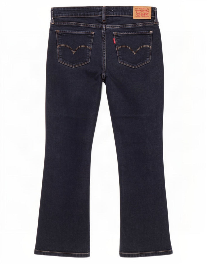 Levi's Damen 715 Bootcut Jeans W28 L26 Marineblau Baumwolle