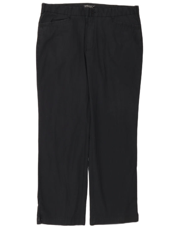 Nike Damen Gerade Freizeithose W38 L32 Marineblaue Baumwolle