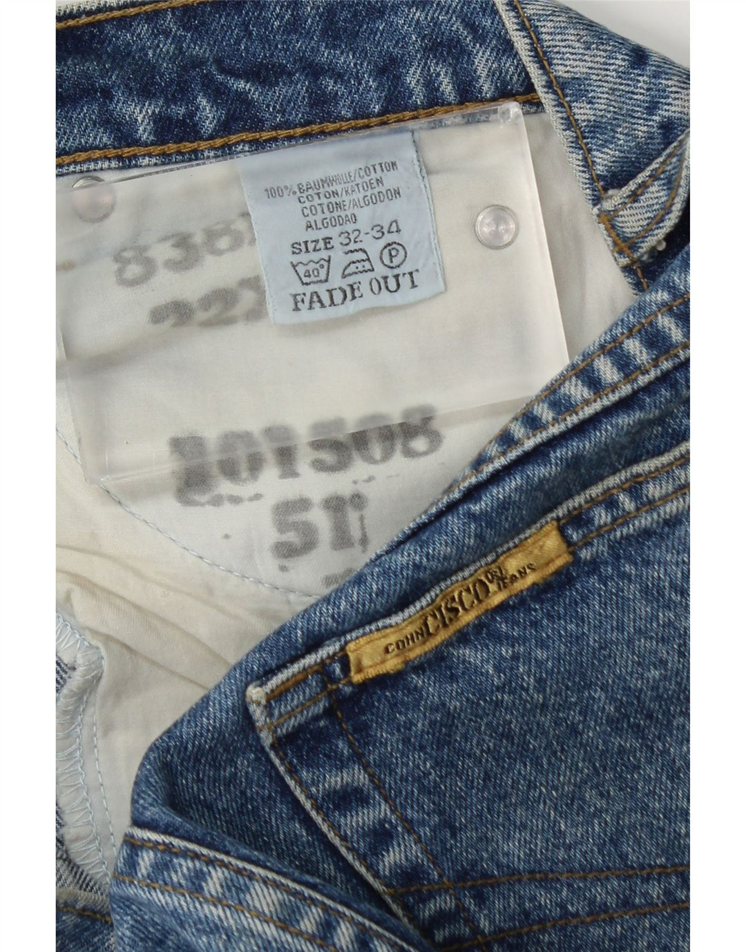 Cohn Cisco Herren Straight Jeans W32 L32 Blaue Baumwolle