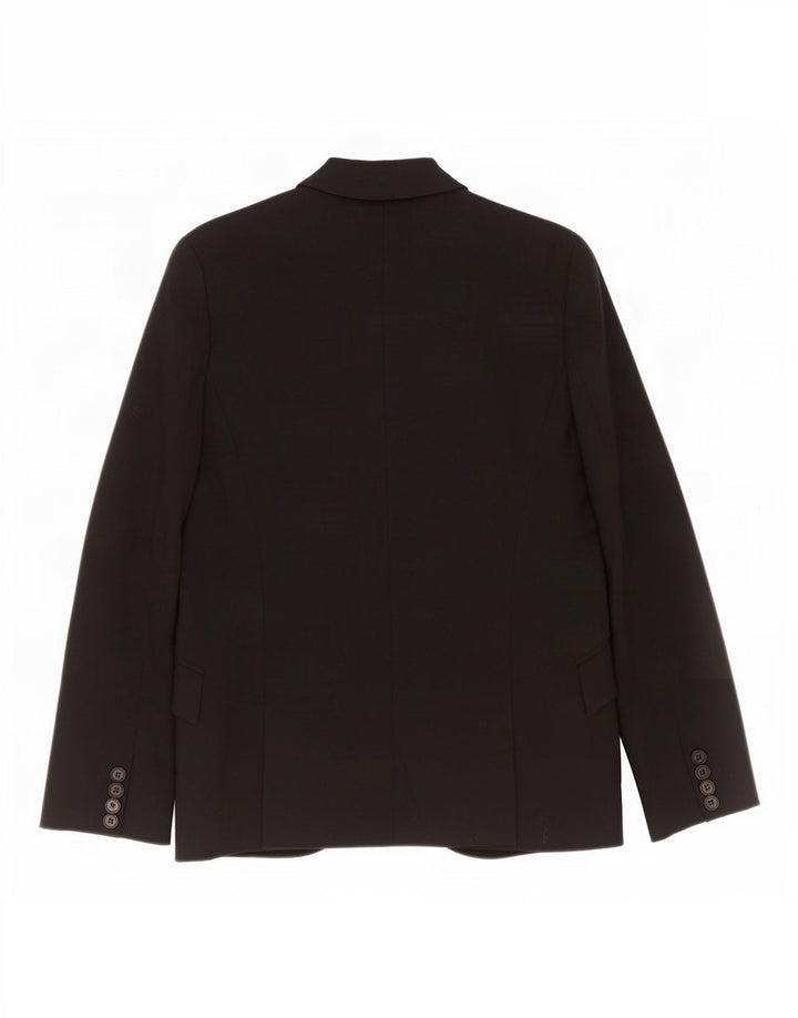 Zara Damen 1-Knopf-Blazerjacke EU 38 Small Schwarz Polyester