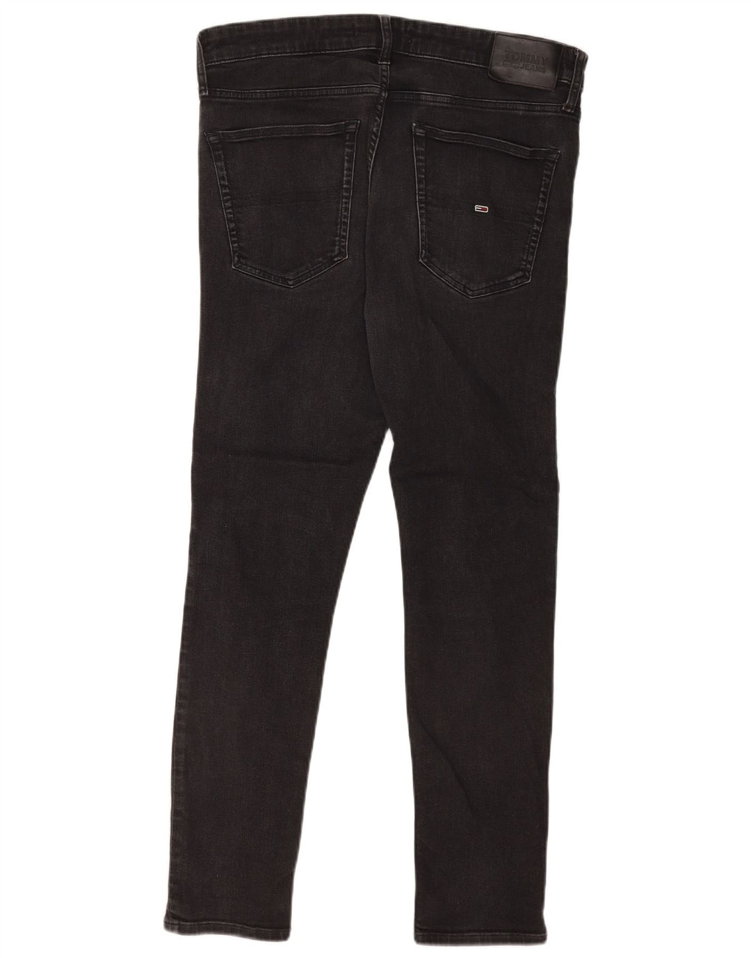 Tommy Hilfiger Herren Slim Jeans W34 L29 Schwarz Baumwolle
