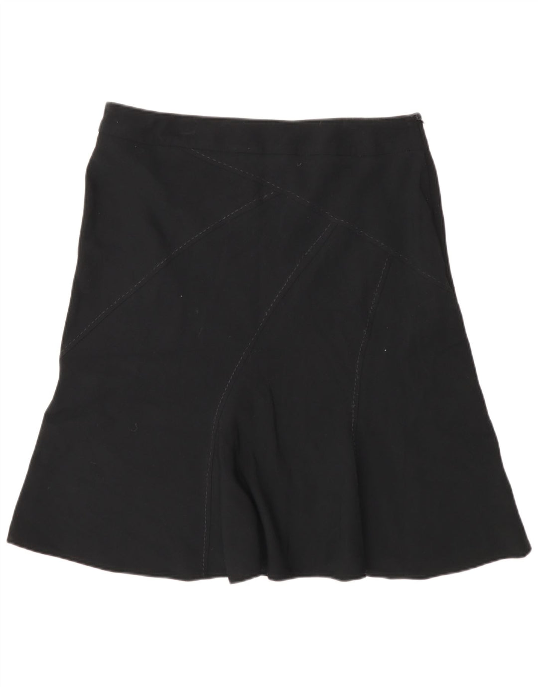 Marks & Spencer Damen A-Linienrock UK 14 Large W32 Schwarz Polyester