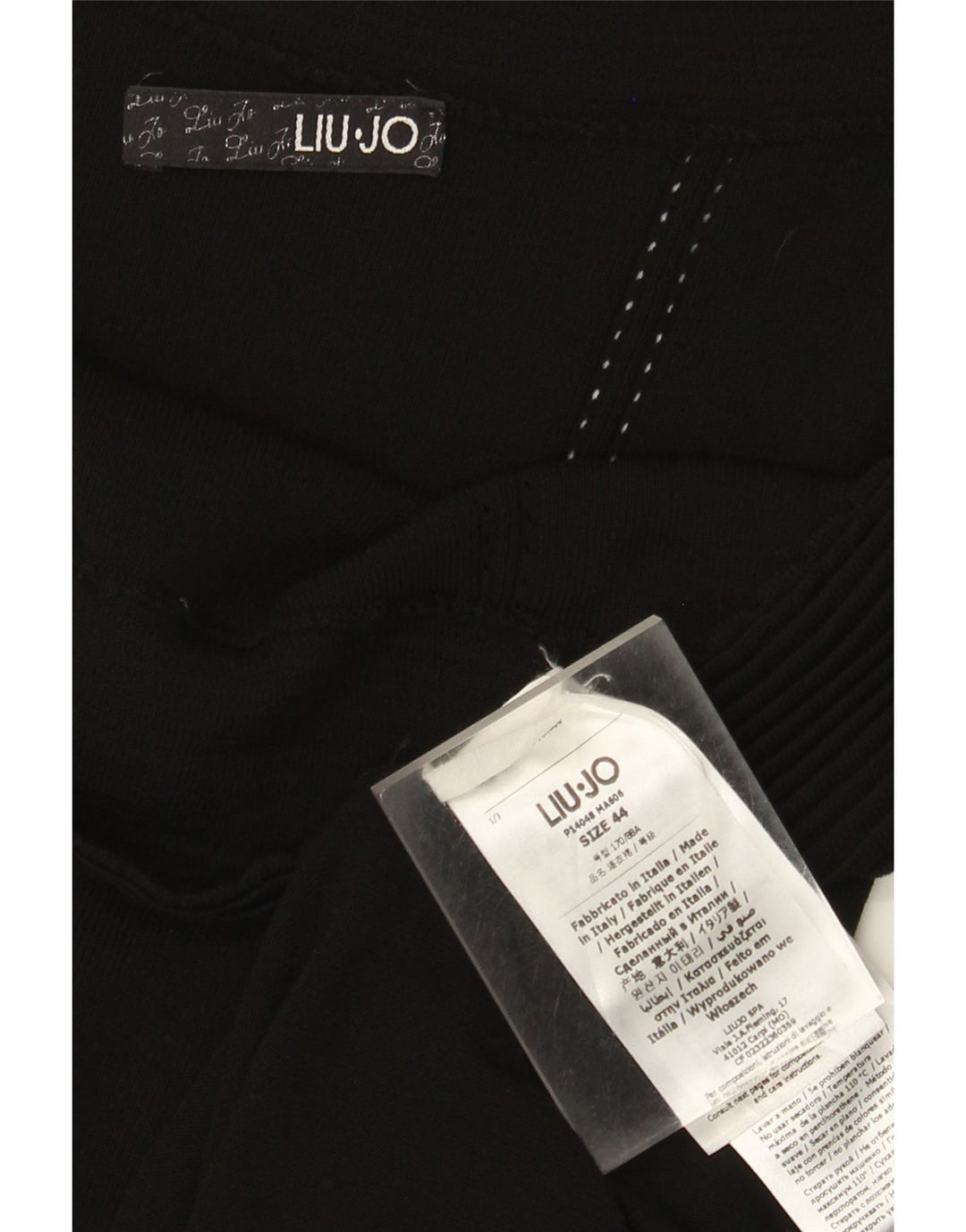 Liu Jo Damen Schulterfreies Kleid IT 44 Mittelschwarze Viskose