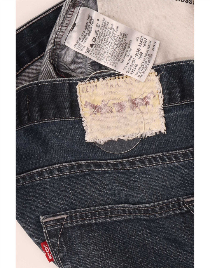 Levi's Herren 504 Straight Jeans W32 L27 Blaue Baumwolle