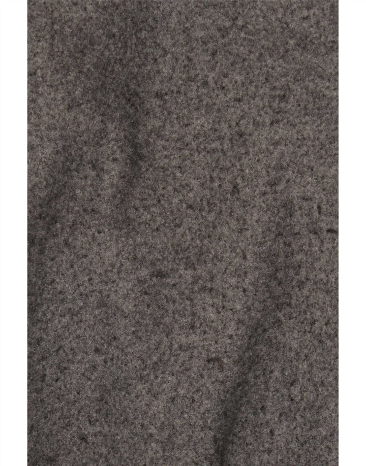Zara Damen-Übergroßer Mantel mit Kapuze, UK 6, XS, Grau, Polyester