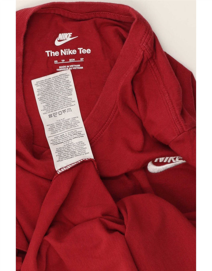 Nike Herren T-Shirt Top XS Rote Baumwolle