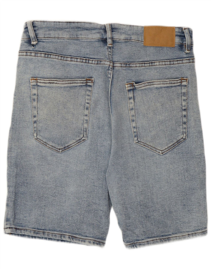 Zara Herren Jeansshorts EU 42 Large W32 Blaue Baumwolle