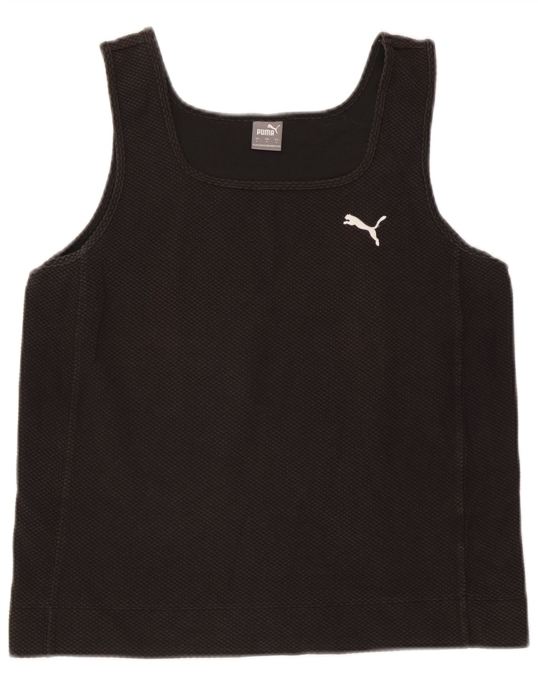 Puma Damen Crop Vest Top UK 14 Large Schwarz