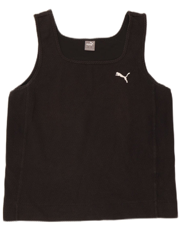 Puma Damen Crop Vest Top UK 14 Large Schwarz