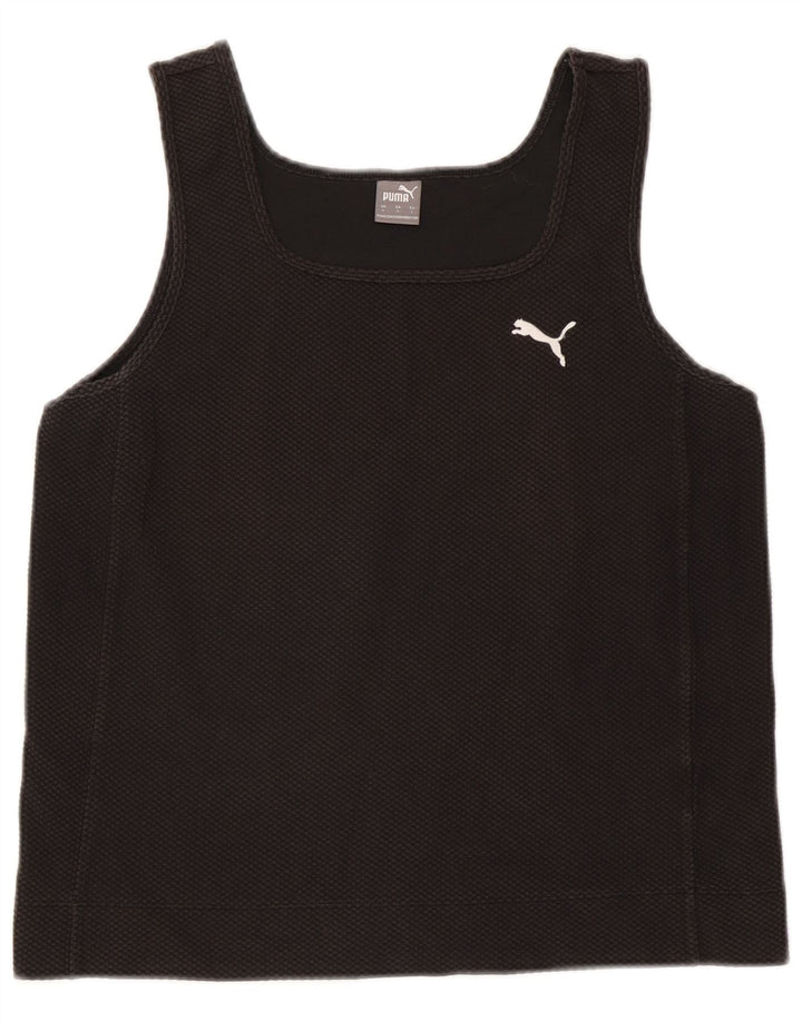 Puma Damen Crop Vest Top UK 14 Large Schwarz