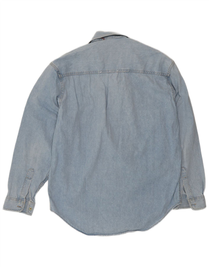 Charro Herren Jeanshemd Mittelblau