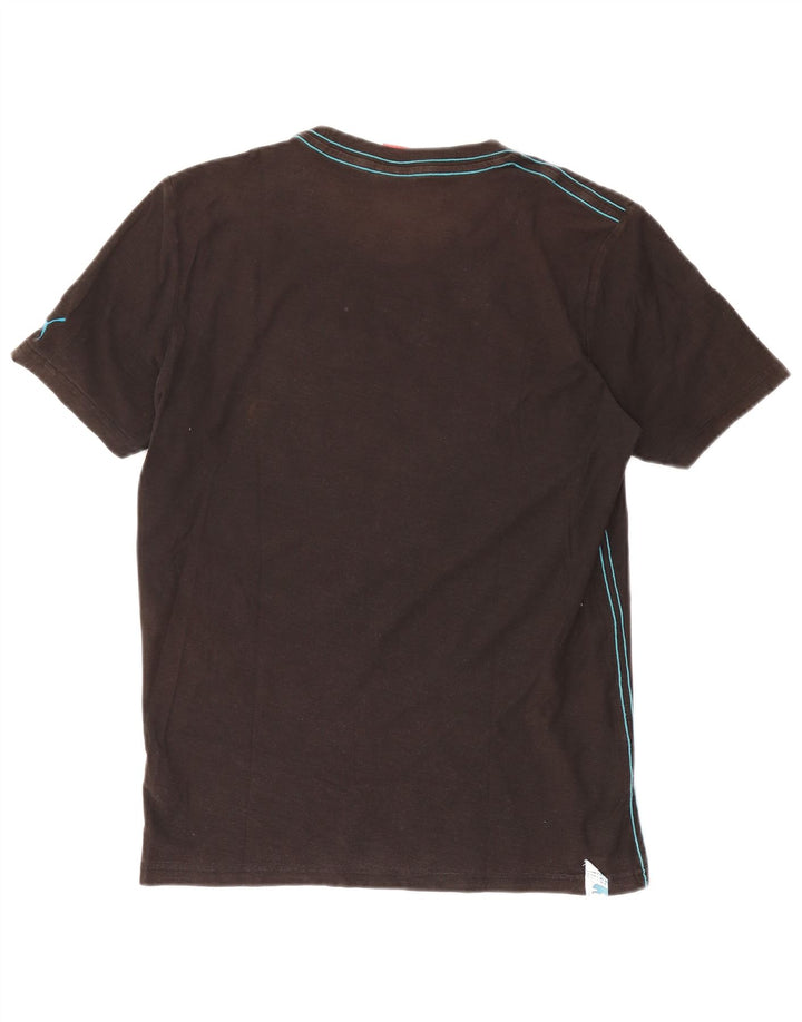 Puma Herren Grafik T-Shirt Top Small Schwarz Baumwolle
