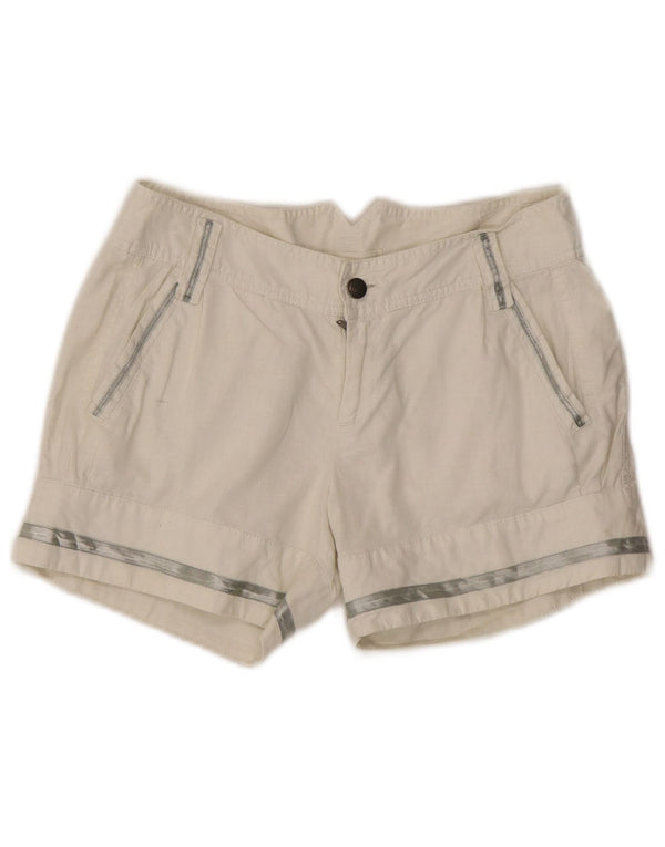 Diesel Damen Hotpants W28 Mittelweißes Leinen