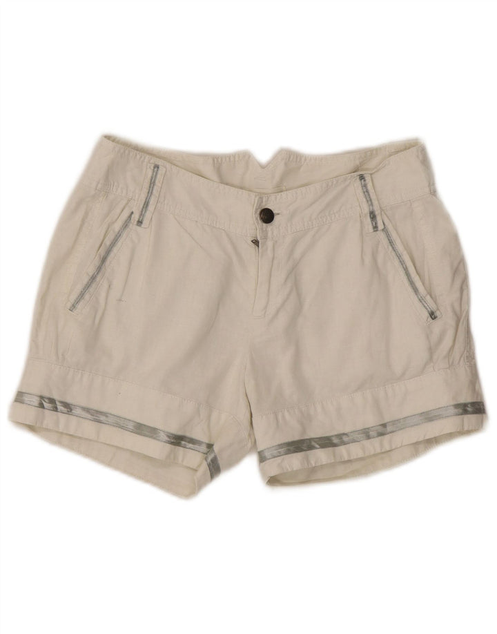 Diesel Damen Hotpants W28 Mittelweißes Leinen