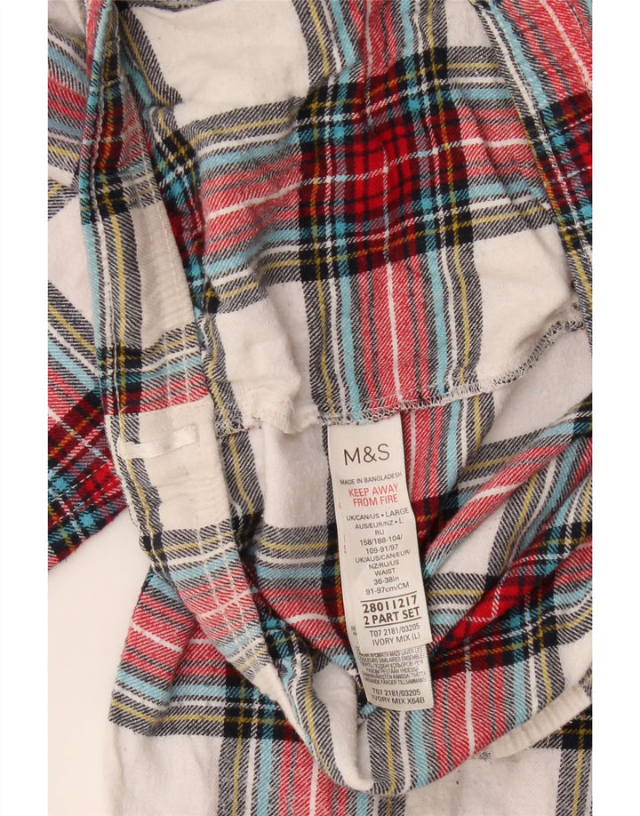 Marks & Spencer Damen-Chinohose, Größe L, W34, L26, mehrfarbig kariert