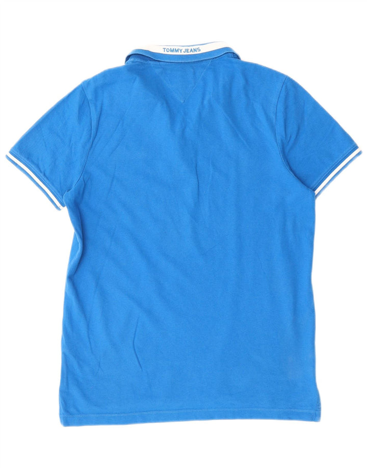 Tommy Hilfiger Herren-Poloshirt, große blaue Baumwolle