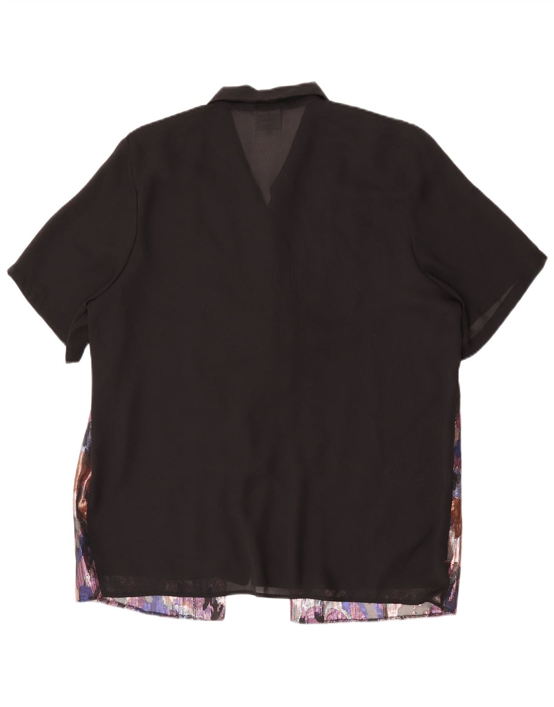 C&A Damen-Hemdbluse mit entspannter Passform und abstraktem Muster, Größe 40, Schwarz