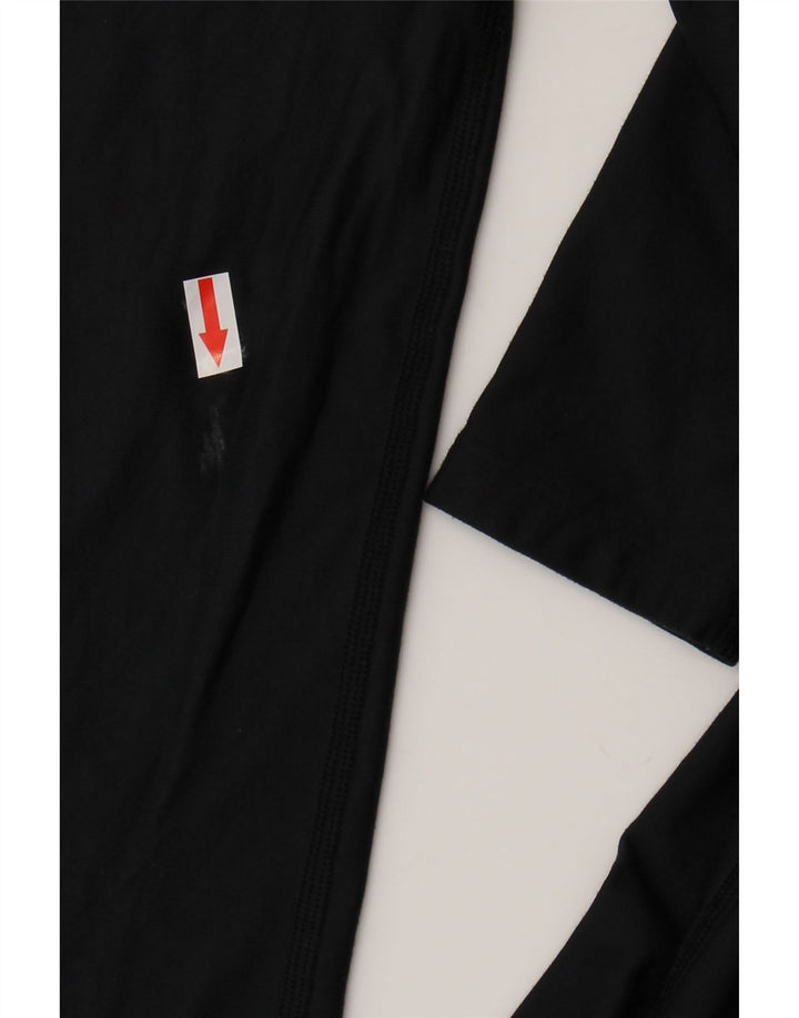 Under Armour Damen Kompressionsoberteil Langarm UK 14 Large Schwarz Polyester