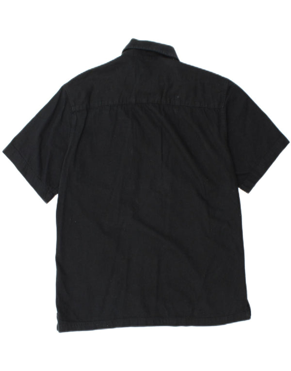 Jack & Jones Herren Regular Fit Kurzarmhemd Small Schwarz Baumwolle