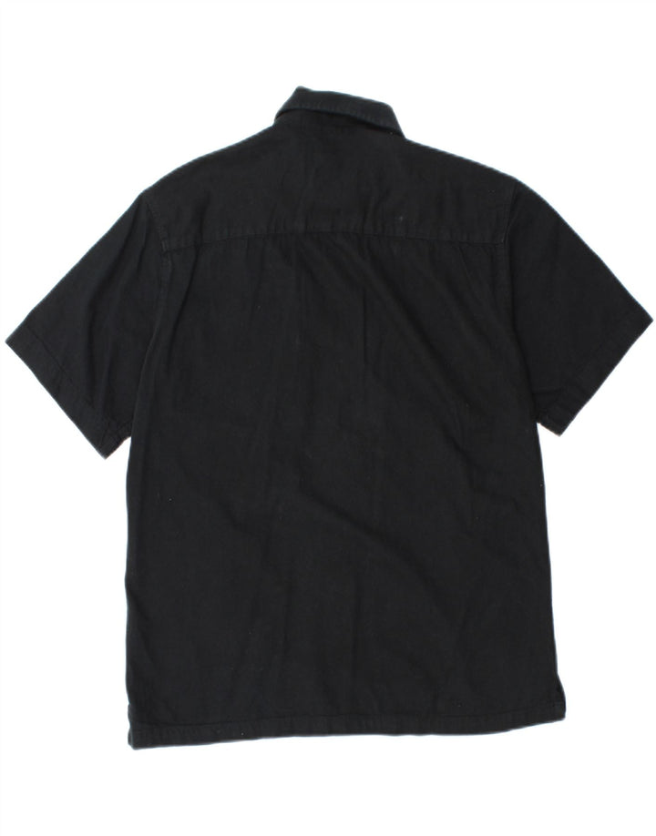 Jack & Jones Herren Regular Fit Kurzarmhemd Small Schwarz Baumwolle