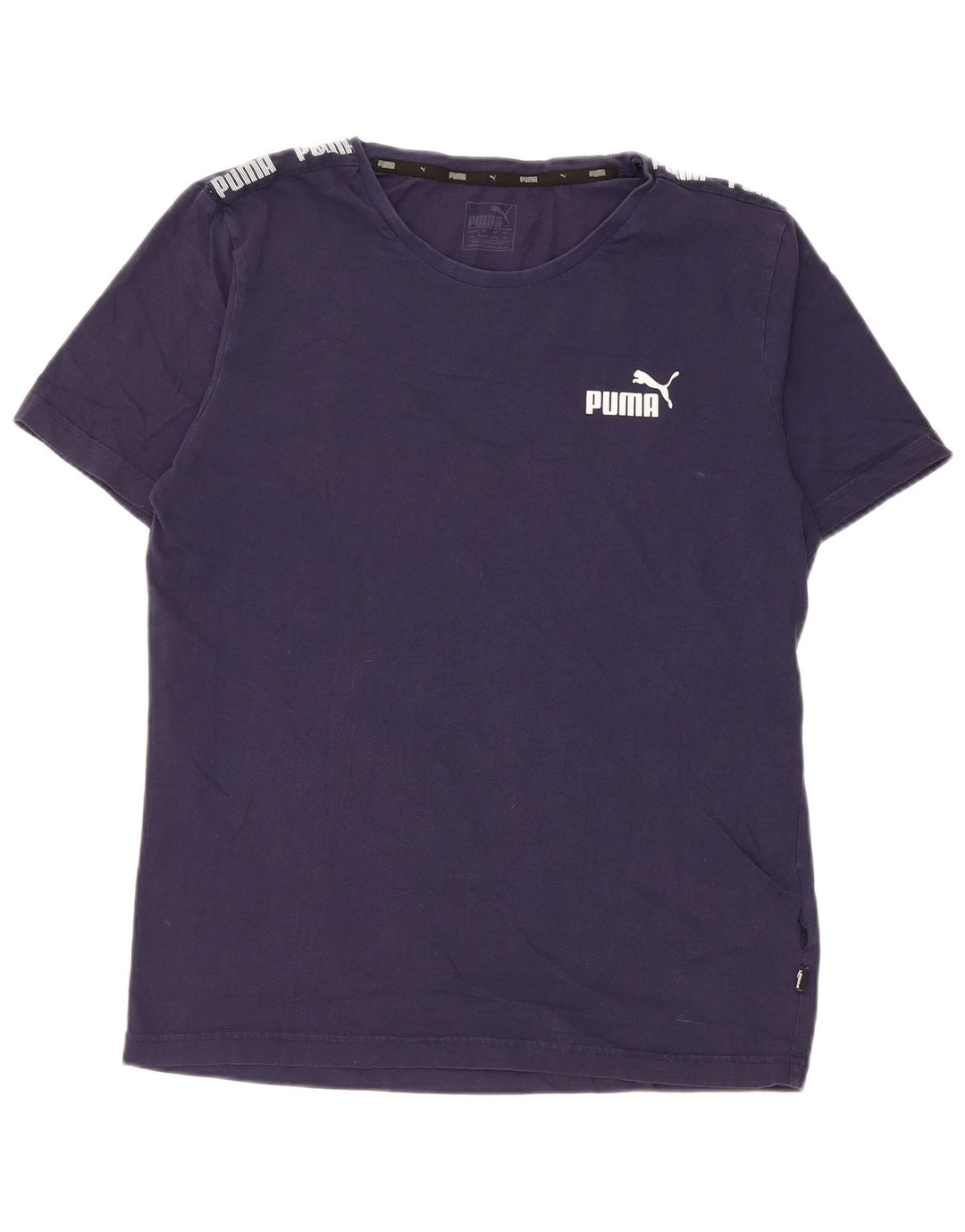 Puma Herren T-Shirt mit Grafik, mittelgroß, Marineblau