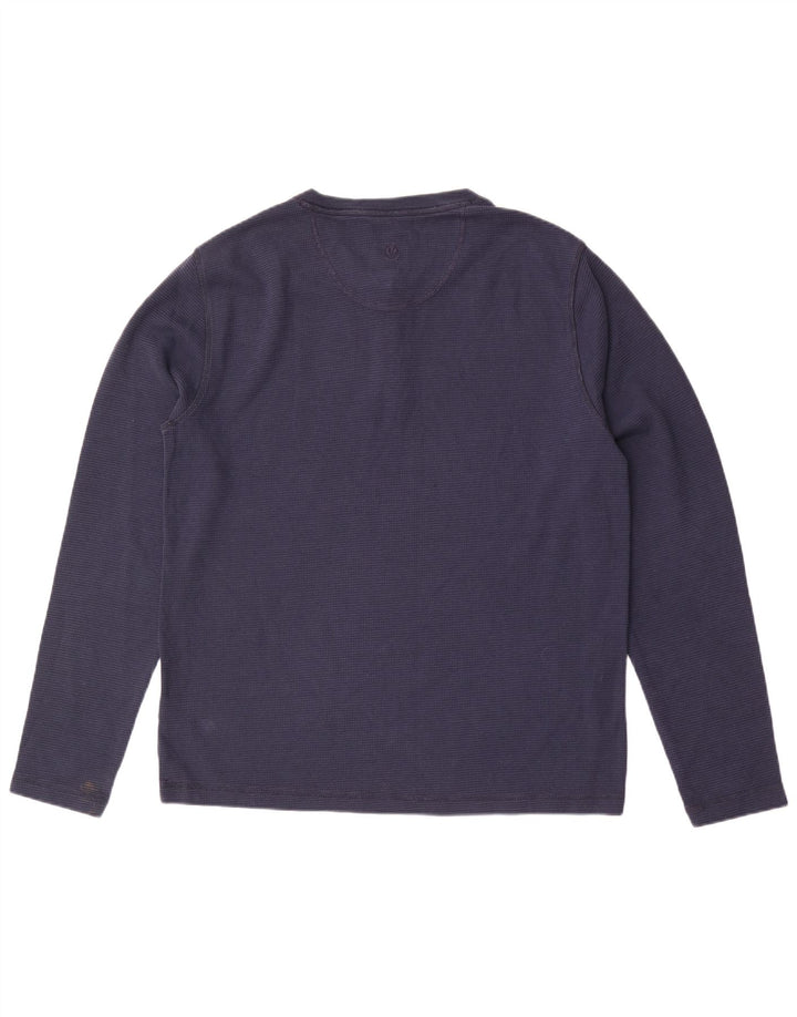Fat Face Herren-Top, langärmelig, XL, Marineblau, Baumwolle