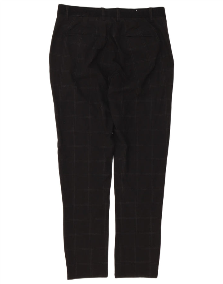 Slim-Chinohose für Herren von Zara, mittelgroß, W31, L30, schwarz kariert