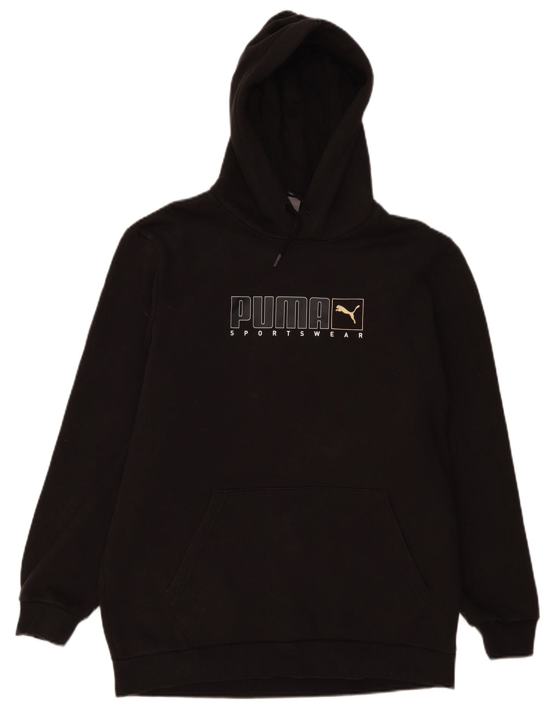 PUMA Herren Graphic Hoodie Pullover Große schwarze Baumwolle