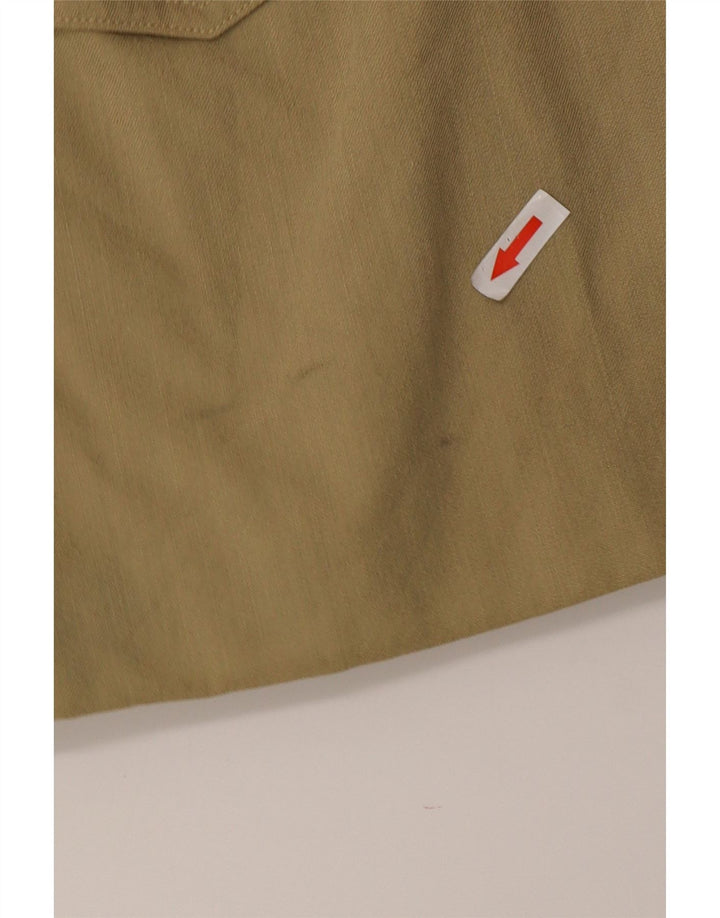 Marella Damen-Blazer mit 5 Knöpfen, übergroß, UK 10, kleine Khaki-Wolle