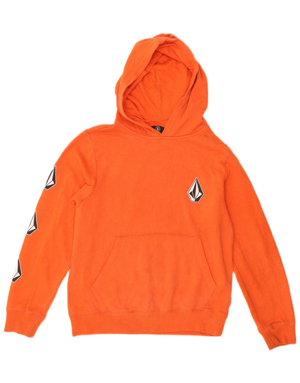 Volcom Kapuzenpullover mit Grafik für Jungen, 9–10 Jahre, mittelorange Baumwolle