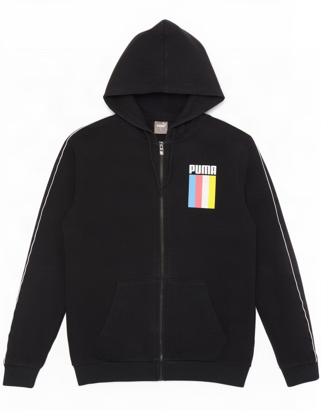 Puma Herren Graphic Zip Hoodie Pullover Medium Schwarz