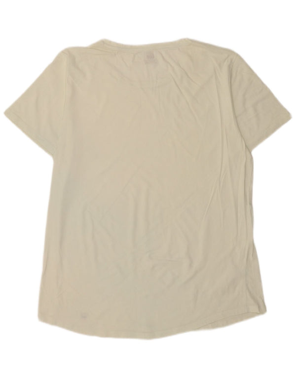 Lee Herren-T-Shirt mit normaler Passform, lang, 2XL, Weiß