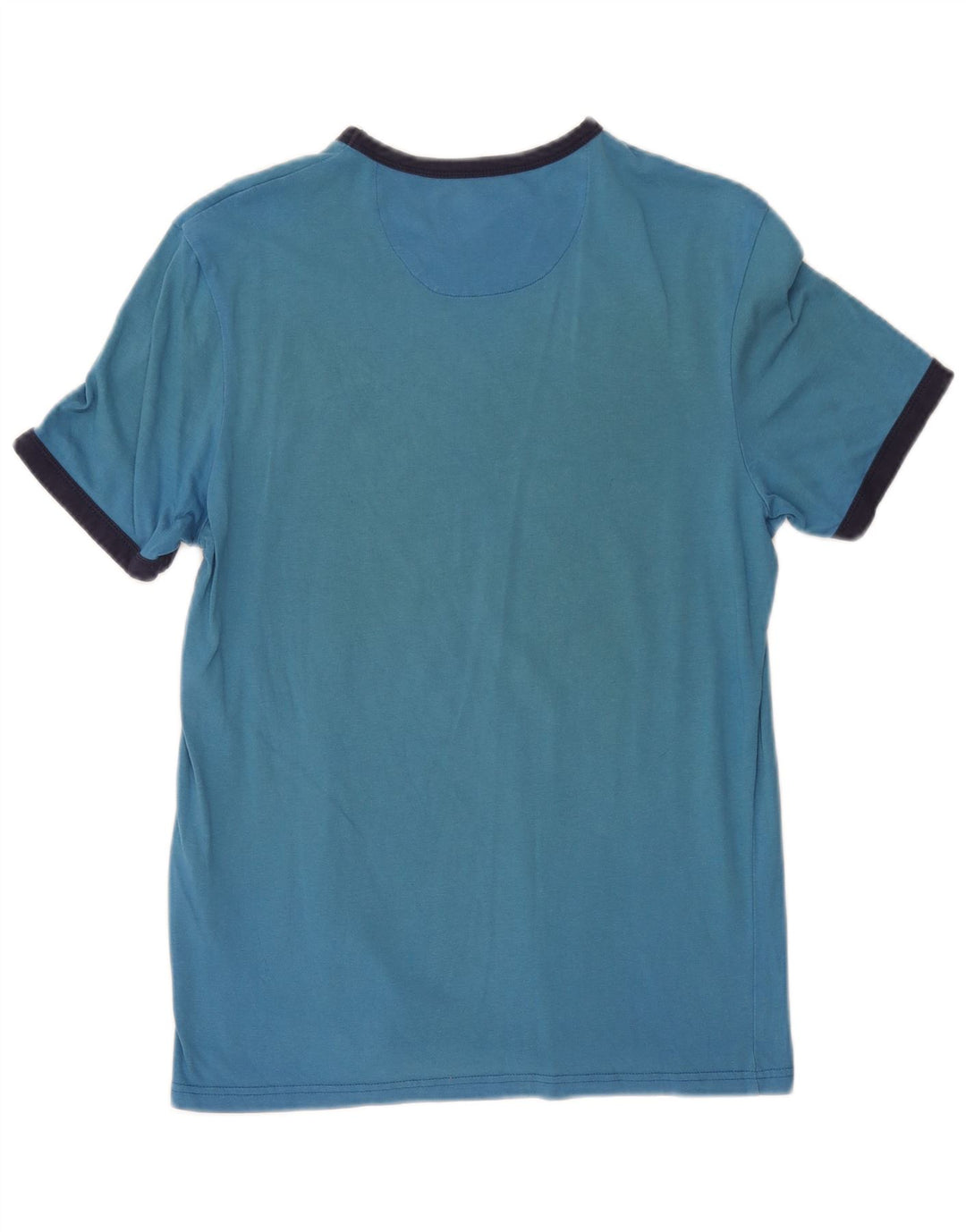 Lyle & Scott Herren T-Shirt Top Small Blau Colourblock Baumwolle