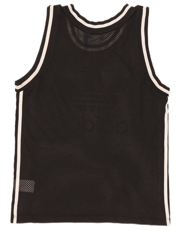Adidas Damen Graphic Vest Top UK 12 Mittelschwarzes Polyester