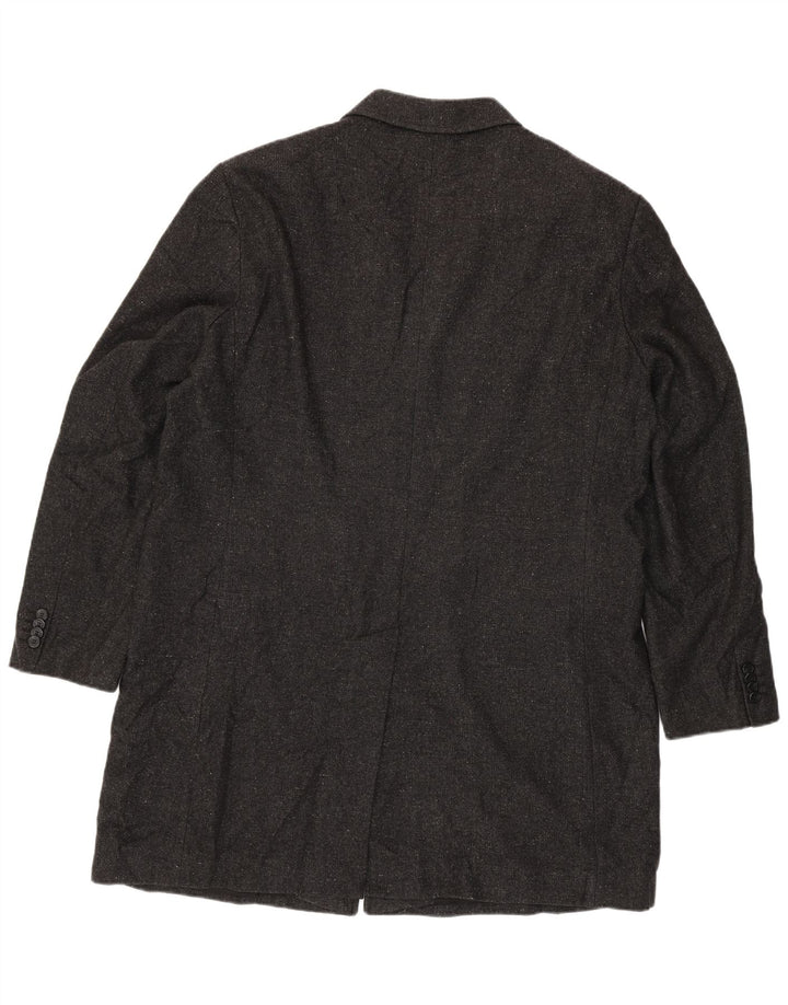 Marks & Spencer Herren-Blazer, offen, UK 44, 2XL, graue Wolle