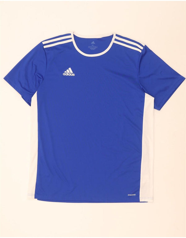 Adidas Herren Aeroready T-Shirt Top XL Blau Colourblock Polyester