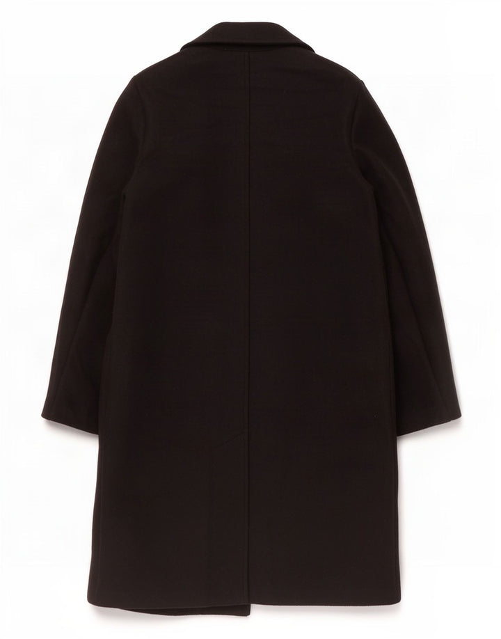 Zara Womens Open Overcoat UK 10 Small Schwarz Polyester