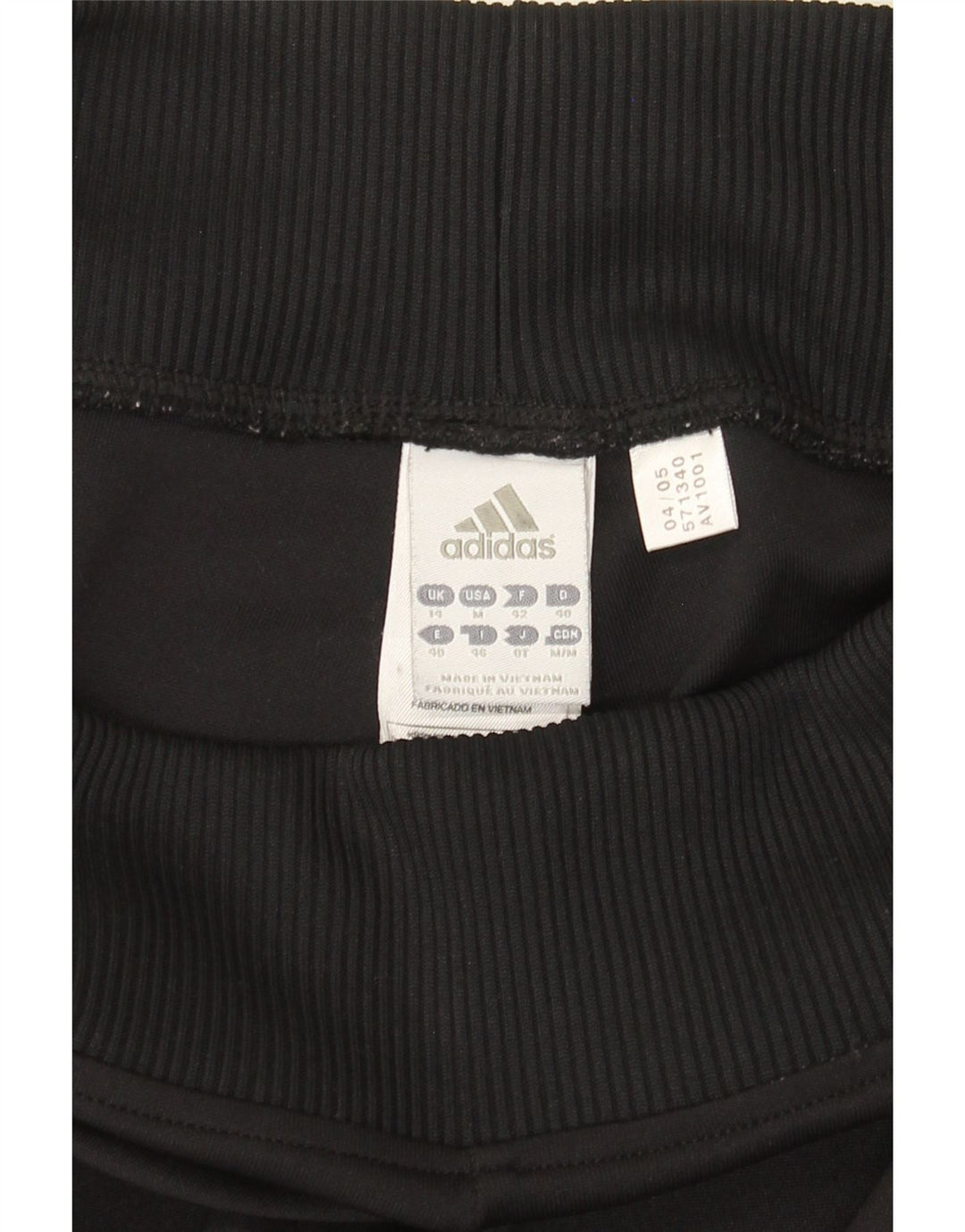 Adidas Damen Trainingshose UK 14 Medium Schwarz Polyester