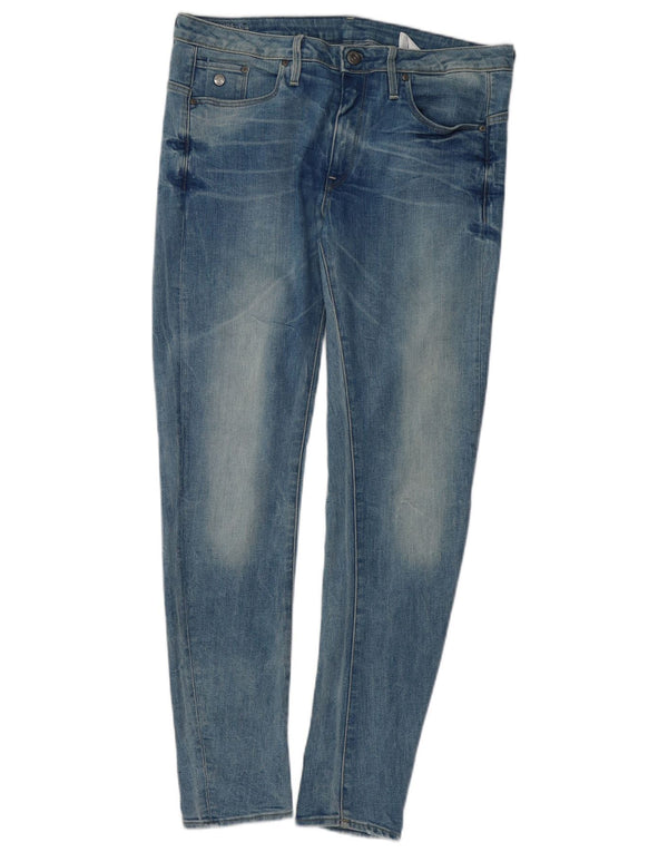 G-STAR Damen Boyfriend-Fit-Röhrenjeans W27 L28 Blaue Baumwolle