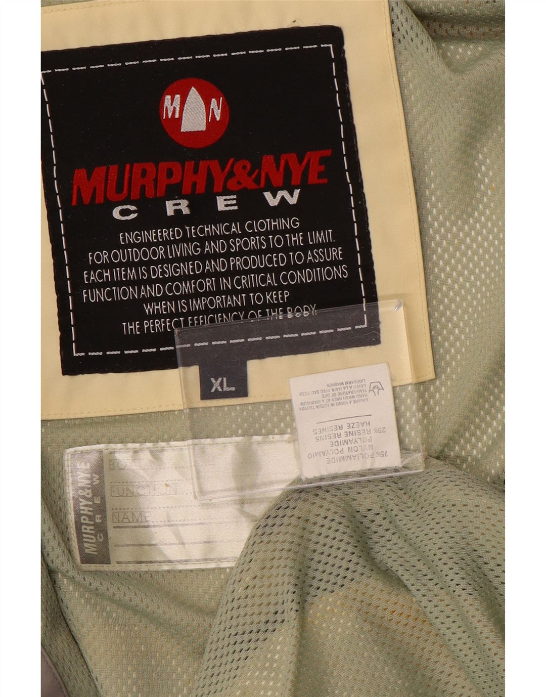 Murphy & Nye Herren Bomberjacke UK 42 XL Gelbes Nylon