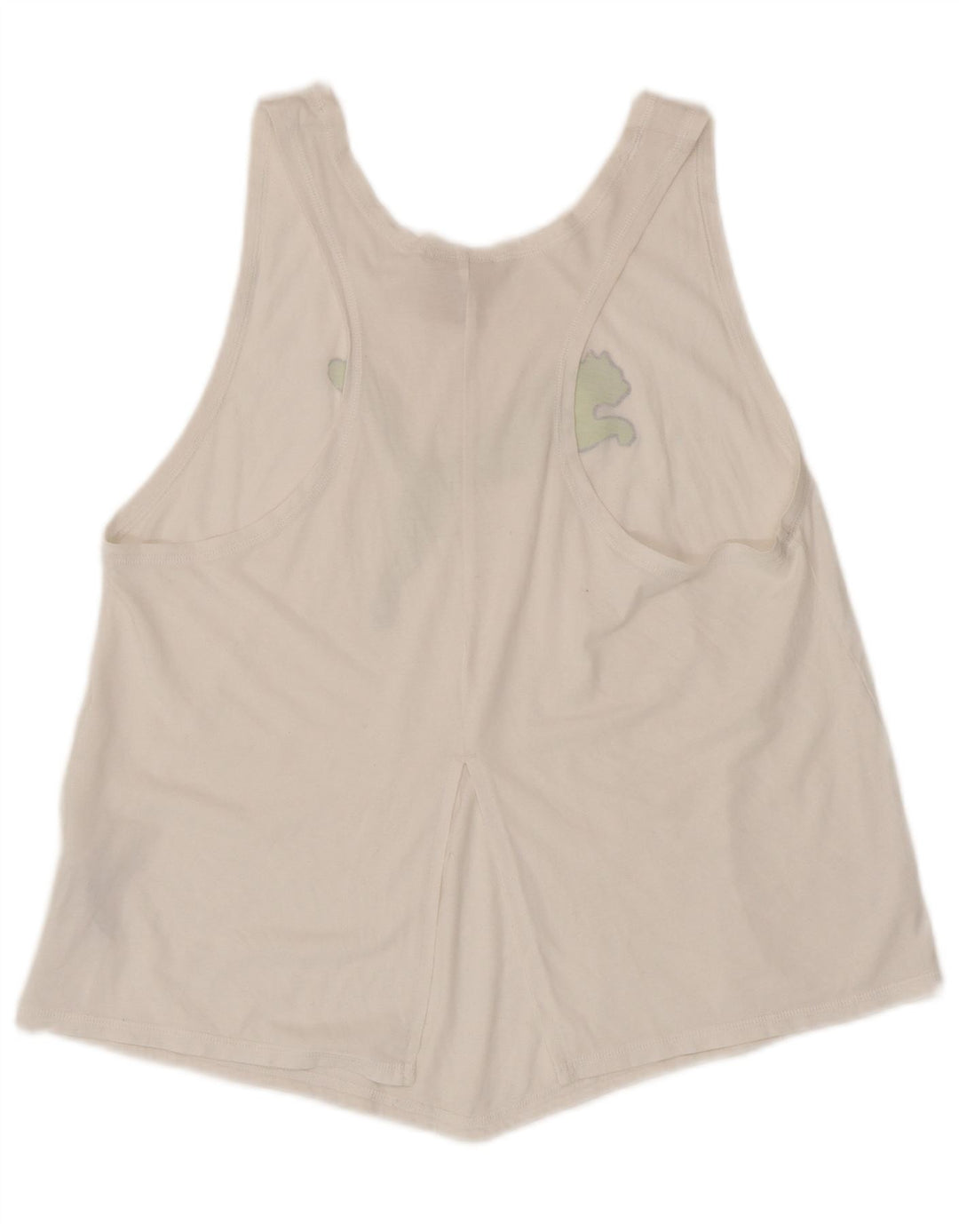 Puma Damen Graphic Vest Top UK 14 Large Weiß Polyester