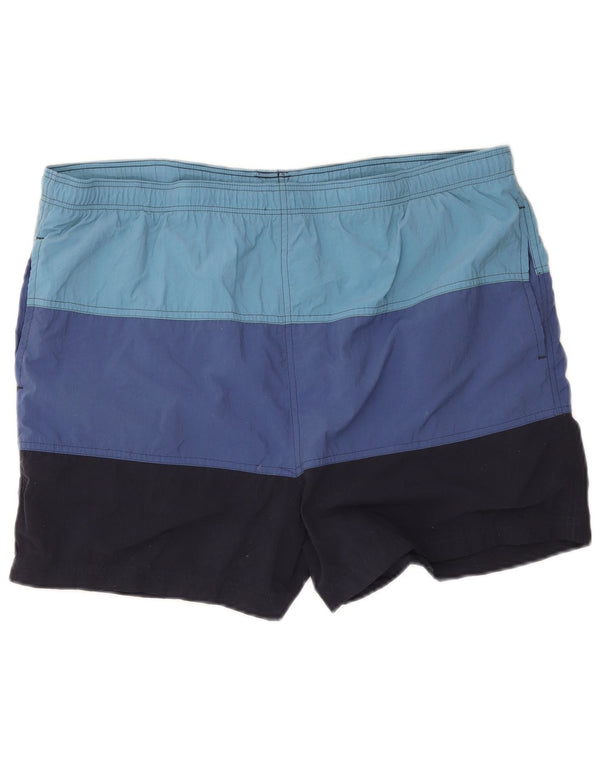Marks & Spencer Herren St. Michael Badeshorts, Größe L, Blau, Farbblock