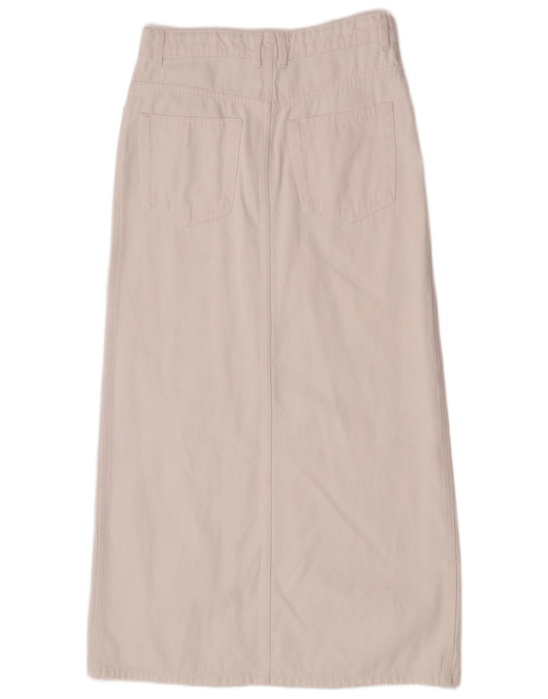 Mango Damen Jeansrock Medium W30 Weiße Baumwolle