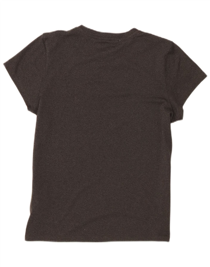 The North Face Damen T-Shirt Top UK 14 Large Grau Polyester