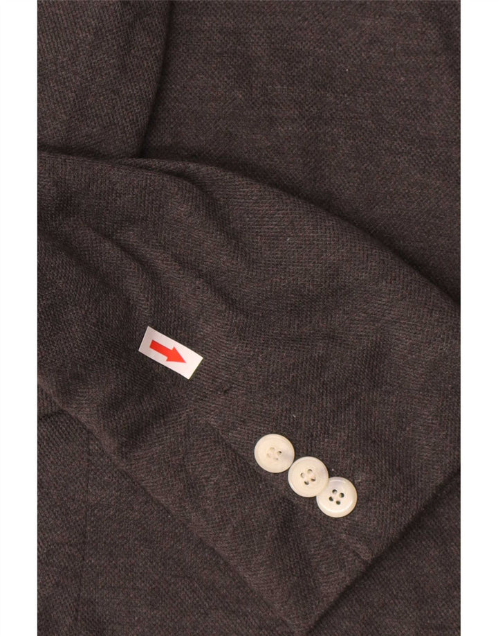 Jack & Jones Herren-Blazer mit 2 Knöpfen, EU 48, mittelgraues Polyester