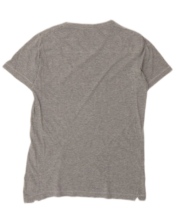 French Connection Damen T-Shirt Top UK 10 Small Grau Baumwolle